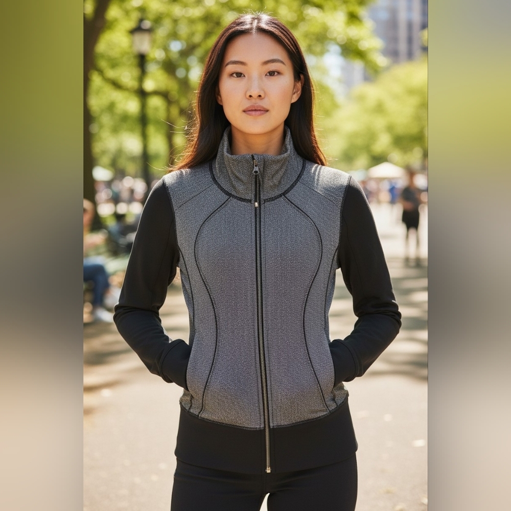 lululemon athletica Gray and Black Utility Jacket